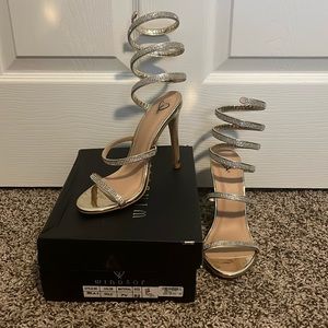 Windsor Gold Sparkle Heels